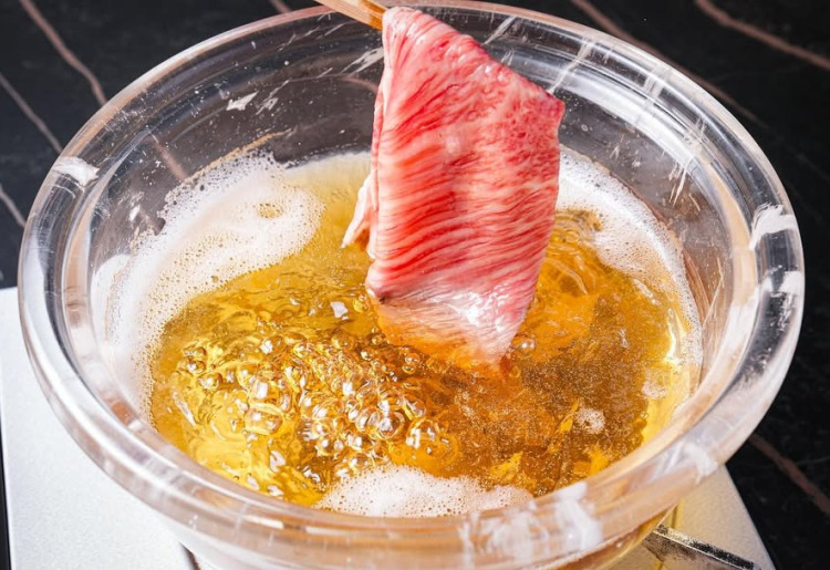 ★【水晶鍋で作る認定近江牛しゃぶしゃぶセット】